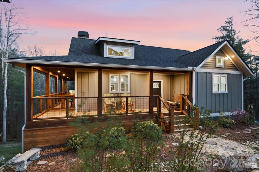 Exterior details and patio area of a home in , Hendersonville (Image 22).