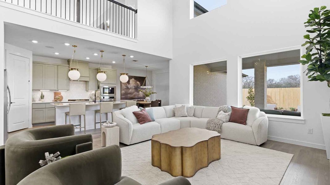 Furnished interior view inside a new home in Alexander, Pearland (Image 9).