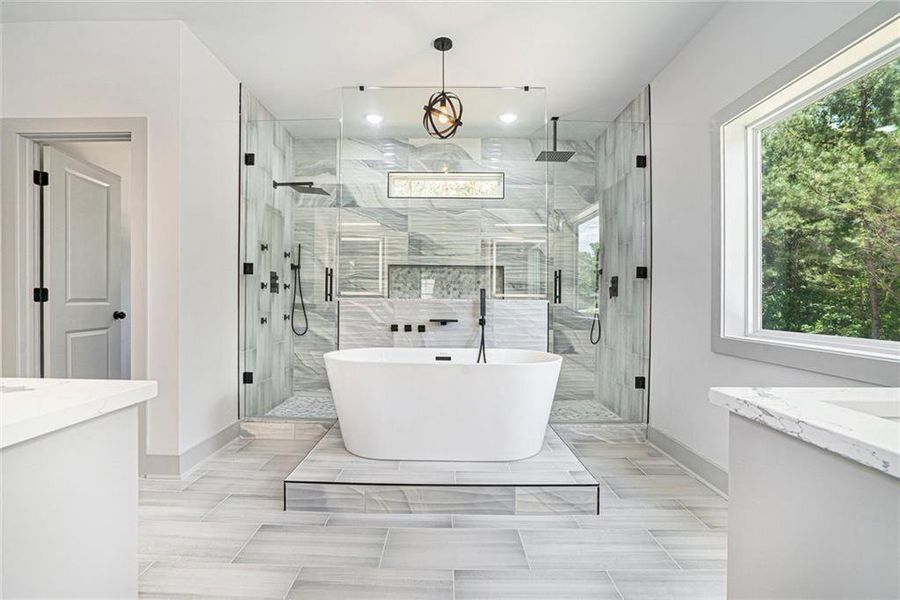 Furnished interior view inside a new home in , Oxford (Image 12).