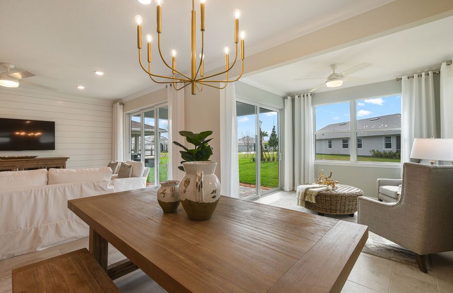 Furnished interior view inside a new home in Crescent Cove, Myrtle Beach (Image 12).