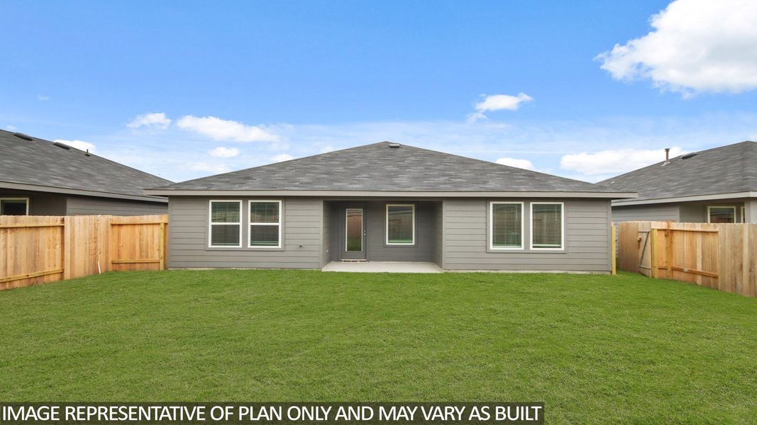 Exterior details and patio area of a home in Grand Pines, Magnolia (Image 3). Exterior details and patio area of a home in Grand Pines, Magnolia (Image 3).