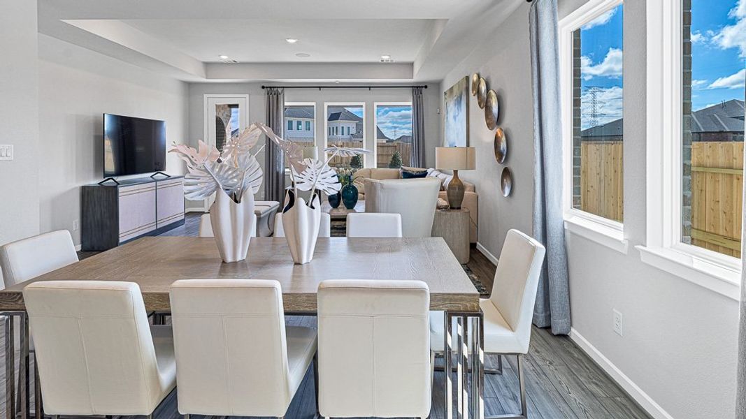 Furnished interior view inside a new home in Bridge Creek 45s and 50s, Cypress (Image 16).