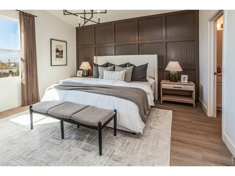Furnished interior view inside a new home in Trailside Story Collection - Single Family Homes, Timnath (Image 14).