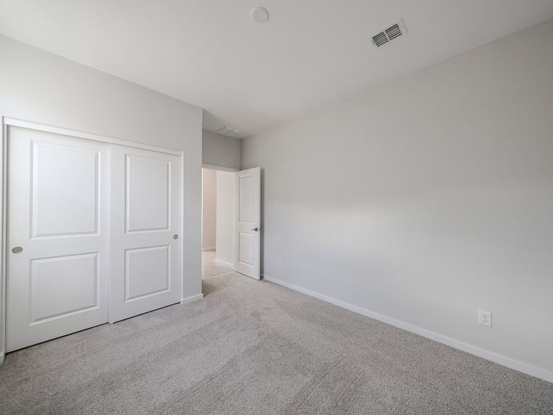 A room with white doors.