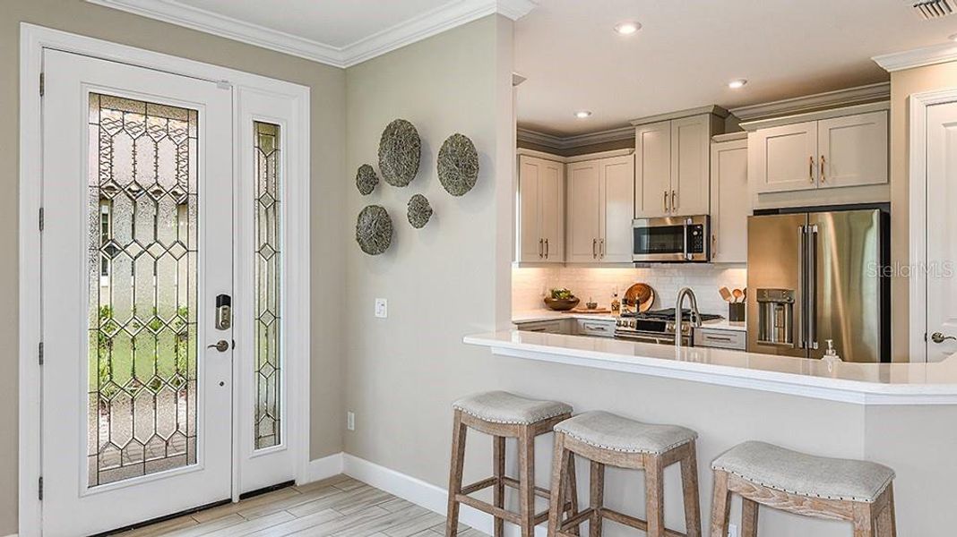 Furnished interior view inside a new home in Esplanade at Azario Lakewood Ranch, Bradenton (Image 22). Furnished interior view inside a new home in Esplanade at Azario Lakewood Ranch, Bradenton (Image 22).