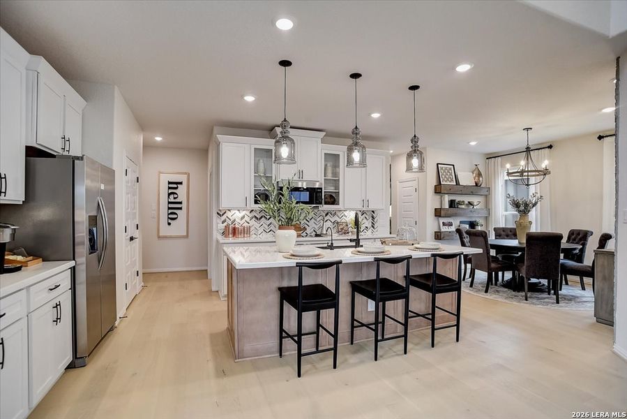 Furnished interior view inside a new home in Casinas at Gruene, New Braunfels (Image 14).