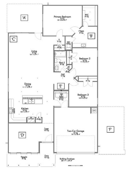 2D floor plan layout of this home in Eastern Wells, Jarrell, TX (Image 5). 2D floor plan layout of this home in Eastern Wells, Jarrell, TX (Image 5).
