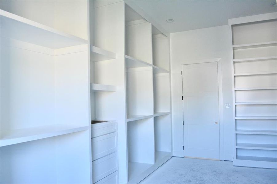 View of one of the primary closet