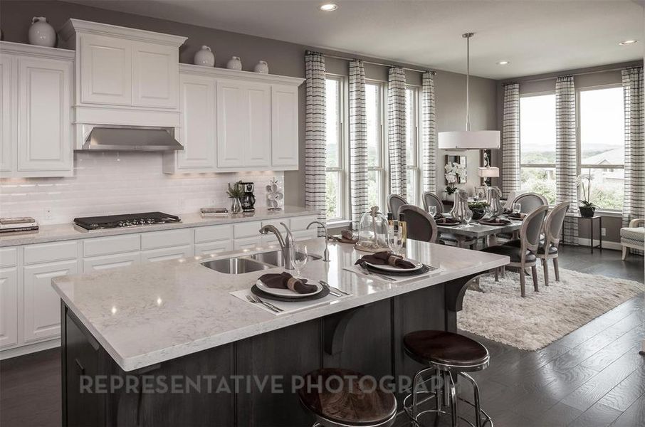 Furnished interior view inside a new home in Star Trail, Prosper (Image 9).