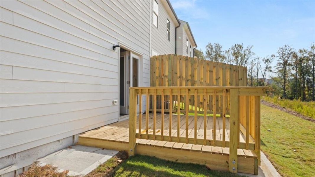 Exterior details and patio area of a home in Hughes Court, Dawsonville (Image 23). Exterior details and patio area of a home in Hughes Court, Dawsonville (Image 23).
