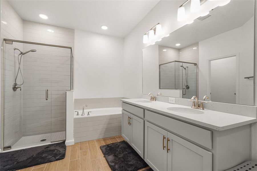 Furnished interior view inside a new home in Estates at Rivercrest, Sanford (Image 16).
