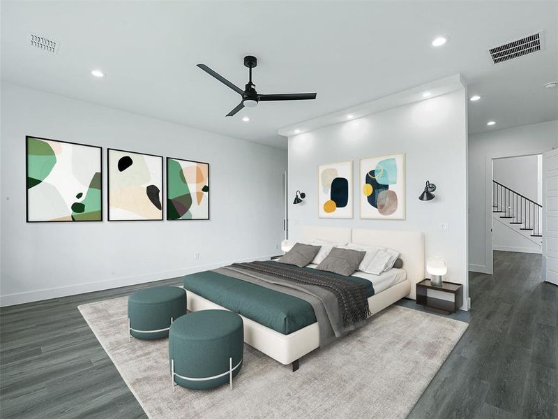 Furnished interior view inside a new home in , Gunter (Image 7).