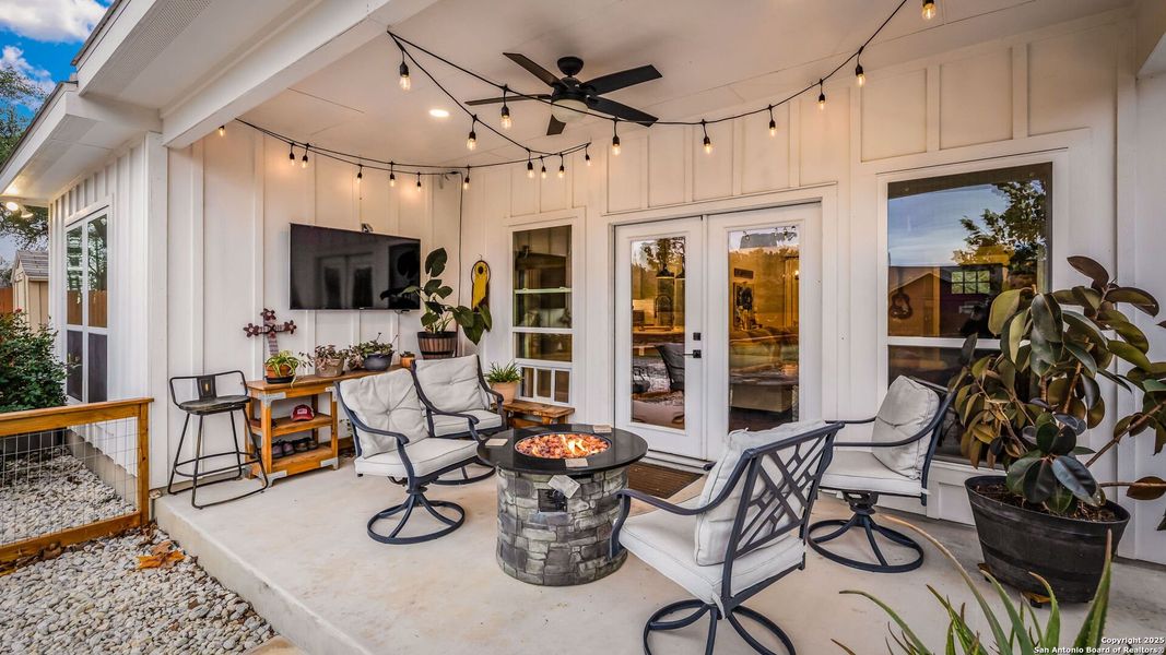 Exterior details and patio area of a home in , Spring Branch (Image 3).