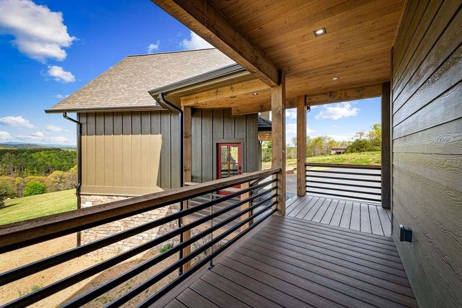 Exterior details and patio area of a home in , Blue Ridge (Image 31).