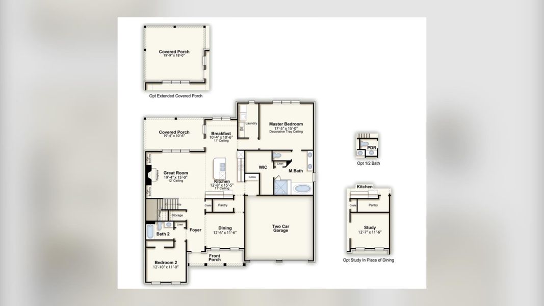 2D floor plan layout of this home in Lockwood, Collierville, TN (Image 2). 2D floor plan layout of this home in Lockwood, Collierville, TN (Image 2).