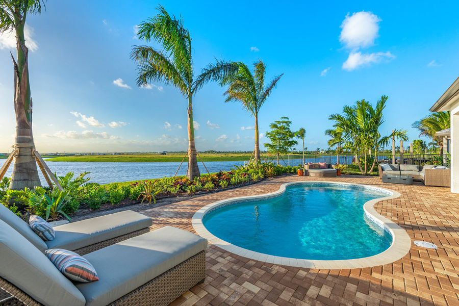 Representative exterior details of a home built from the Bellagio by GL Homes in Valencia Parc at Riverland, Port St. Lucie (Image 23).