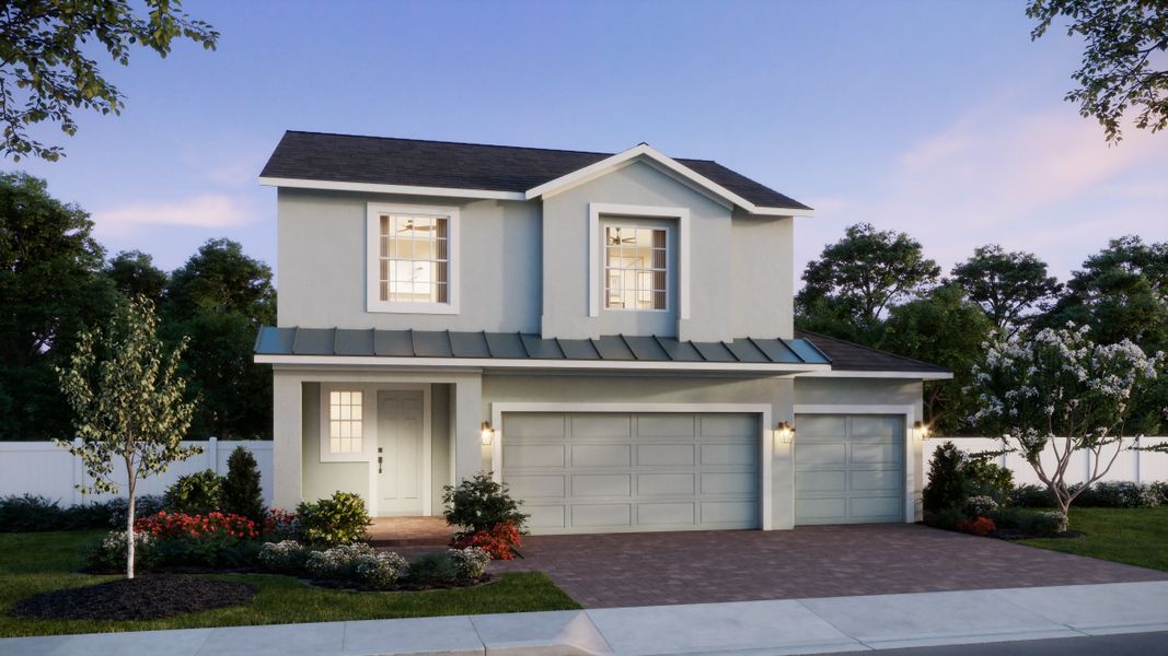 Representative exterior photo of a completed home built from the Vero by Risewell Homes in Trinity Lakes, Groveland, FL (Image 22). Representative exterior photo of a completed home built from the Vero by Risewell Homes in Trinity Lakes, Groveland, FL (Image 22).