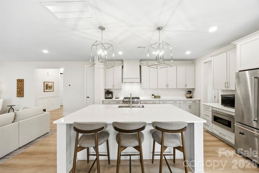 Furnished interior view inside a new home in Matthews Ridge Reserve, Matthews (Image 11). Furnished interior view inside a new home in Matthews Ridge Reserve, Matthews (Image 11).