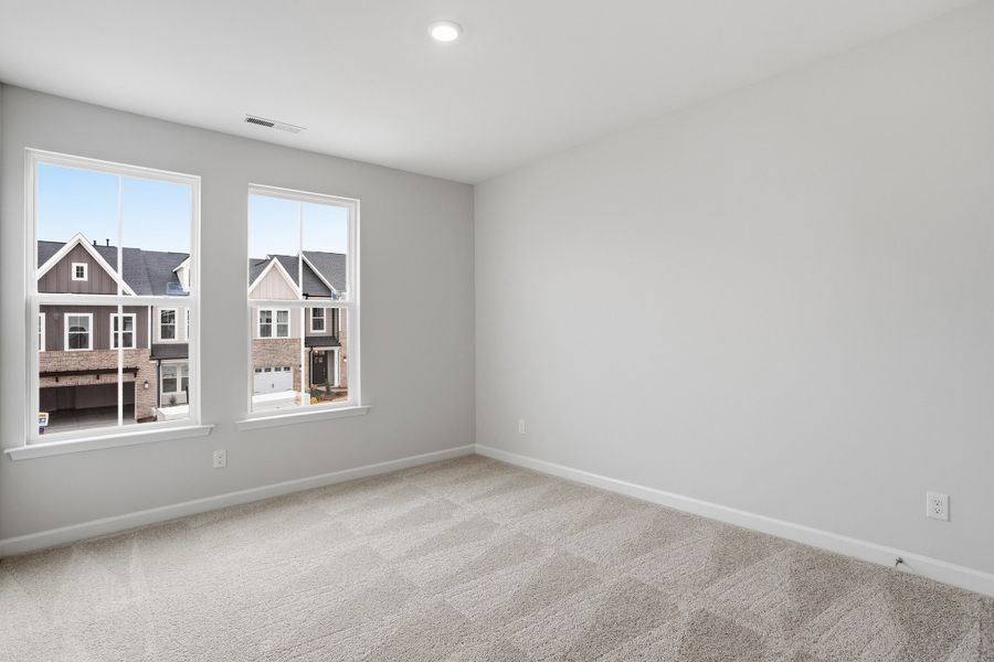 Spacious, unfurnished interior of a new home in Ovation at Sweetbrier, Durham (Image 28). Spacious, unfurnished interior of a new home in Ovation at Sweetbrier, Durham (Image 28).