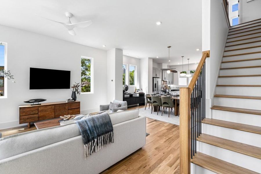 Furnished interior view inside a new home in , Atlanta (Image 11).