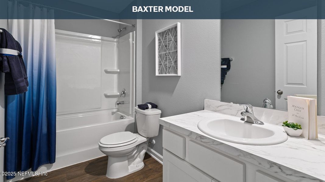 Furnished interior view inside a new home in Liberty Cove, Yulee (Image 9). Furnished interior view inside a new home in Liberty Cove, Yulee (Image 9).