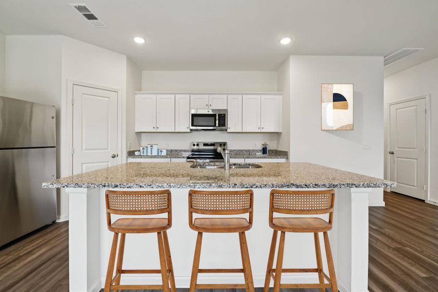 Furnished interior view inside a new home in Cool Water at Sonterra, Jarrell (Image 6).