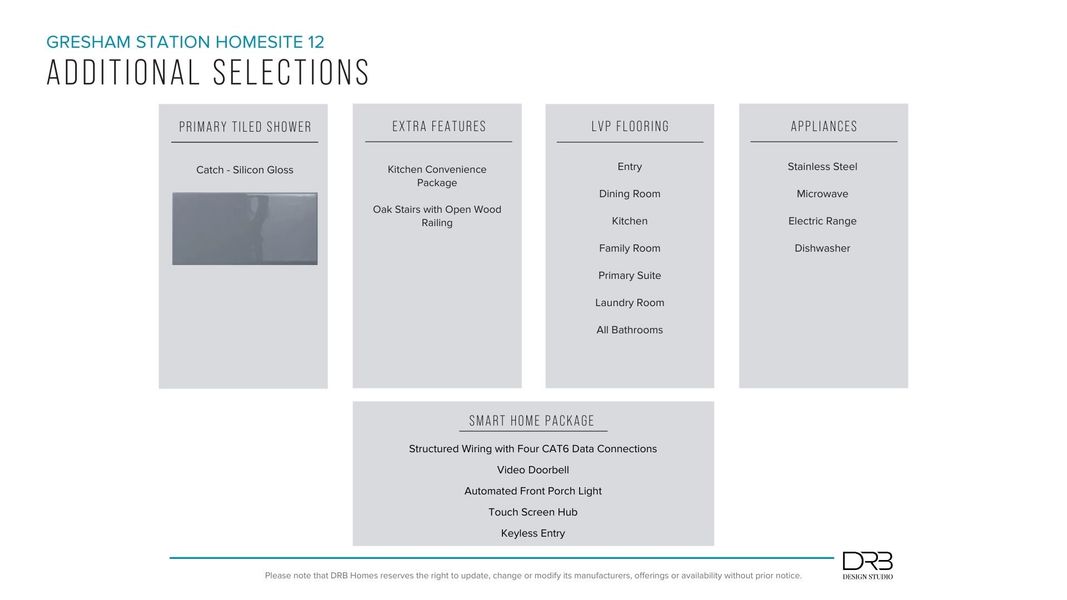 Furnished interior view inside a new home in Gresham Station, Simpsonville (Image 30).