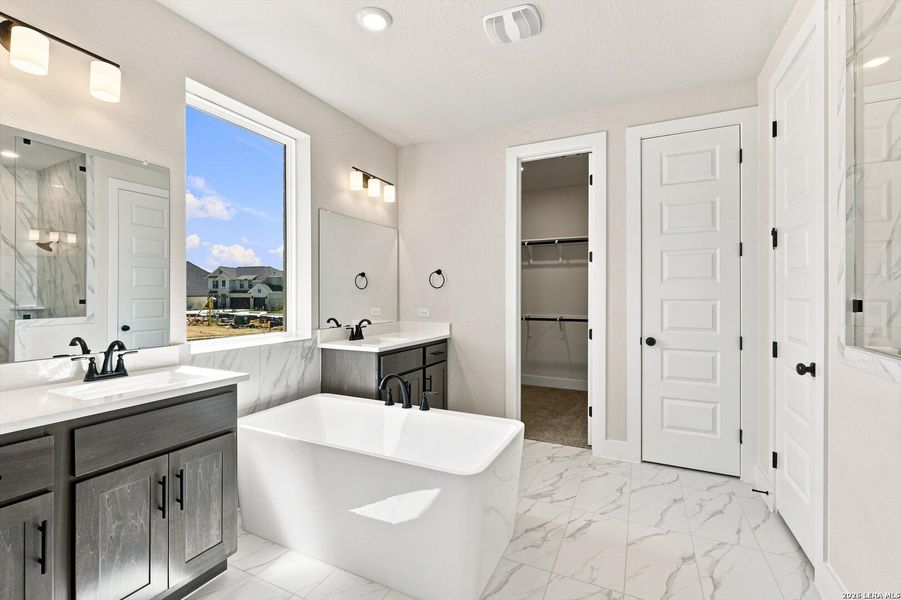 Furnished interior view inside a new home in Esperanza, Boerne (Image 4). Furnished interior view inside a new home in Esperanza, Boerne (Image 4).