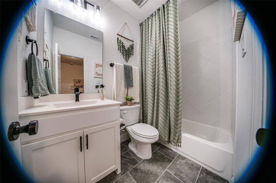 Furnished interior view inside a new home in Rockwood, Mansfield (Image 22). Furnished interior view inside a new home in Rockwood, Mansfield (Image 22).