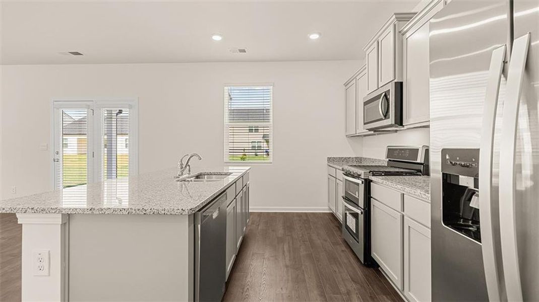 Furnished interior view inside a new home in Jackson Landing, Jefferson (Image 12).