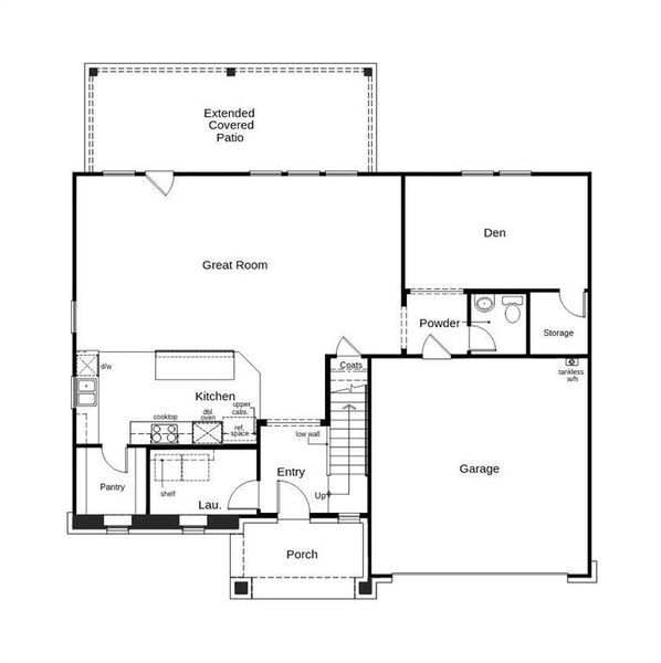2D floor plan layout of this home in Heartland Signature, Crandall, TX (Image 4). 2D floor plan layout of this home in Heartland Signature, Crandall, TX (Image 4).
