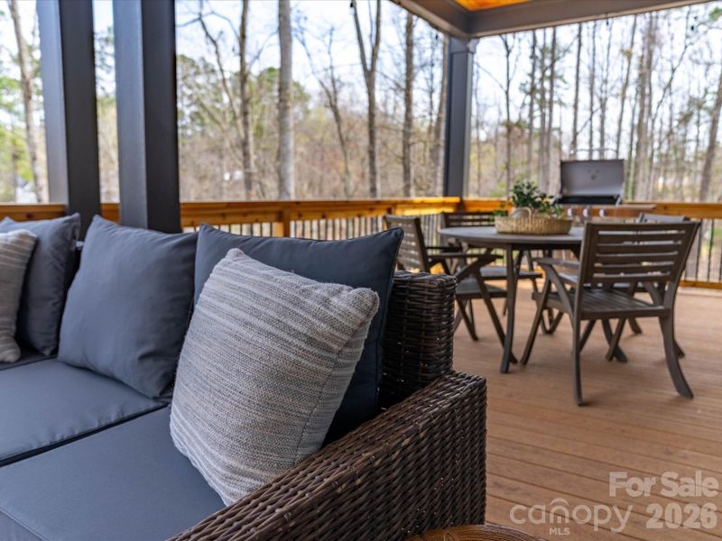 Exterior details and patio area of a home in , Mooresville (Image 30).