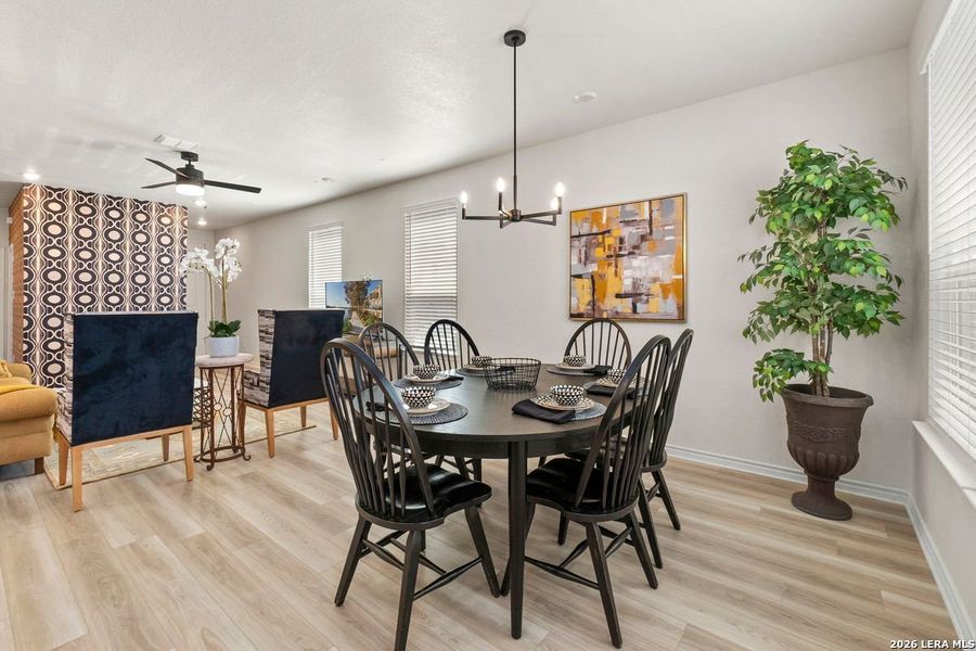 Furnished interior view inside a new home in , San Antonio (Image 8). Furnished interior view inside a new home in , San Antonio (Image 8).