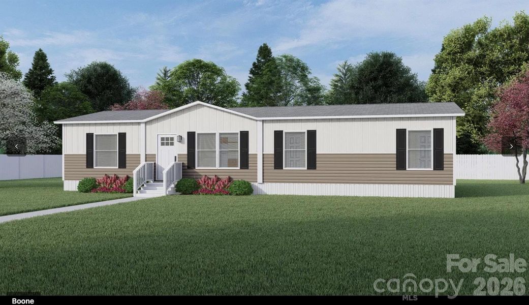 Front exterior of a new home in , Rutherfordton, NC, highlighting curb appeal (Image 1). Front exterior of a new home in , Rutherfordton, NC, highlighting curb appeal (Image 1).