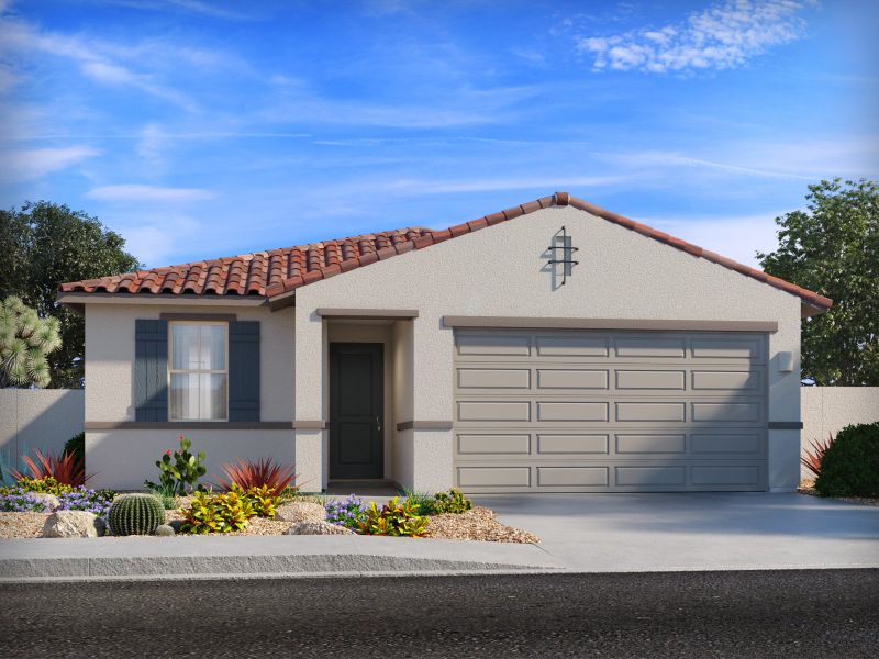 Representative exterior photo of a completed home built from the Garnet by Meritage Homes in Mandarina - Premier Series, Marana, AZ (Image 11).