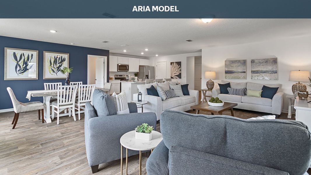 Representative furnished interior of a home built from the Aria by D.R. Horton in Sawmill Branch Express, Palm Coast (Image 13).