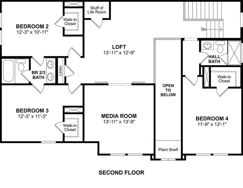2D floor plan layout of this home in Wellington, Haslet, TX (Image 4).