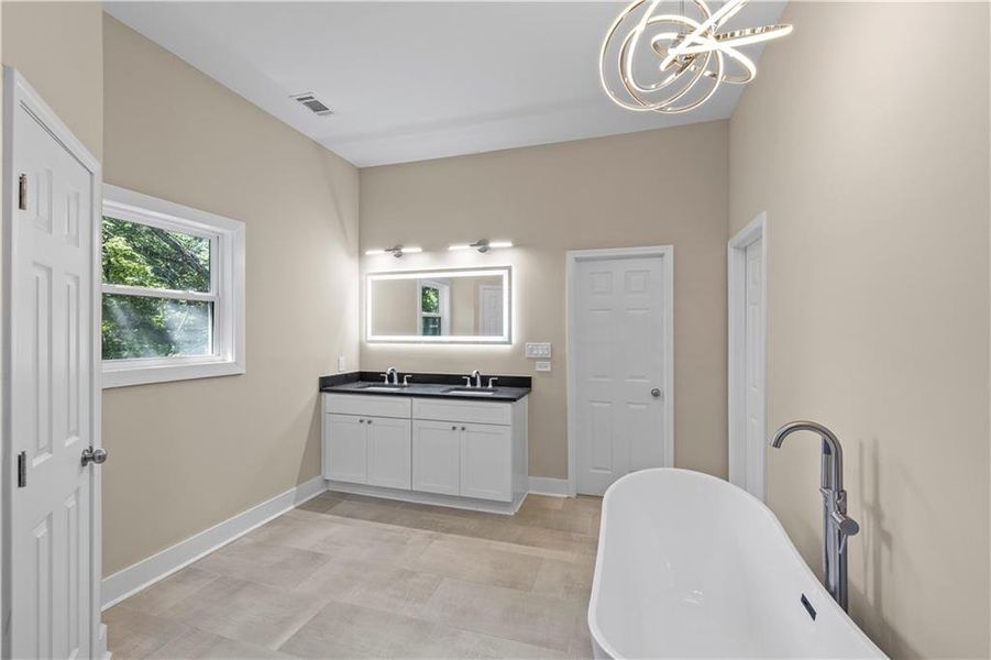 Furnished interior view inside a new home in , Atlanta (Image 11).