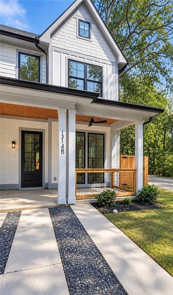 Exterior details and patio area of a home in , Atlanta (Image 17). Exterior details and patio area of a home in , Atlanta (Image 17).