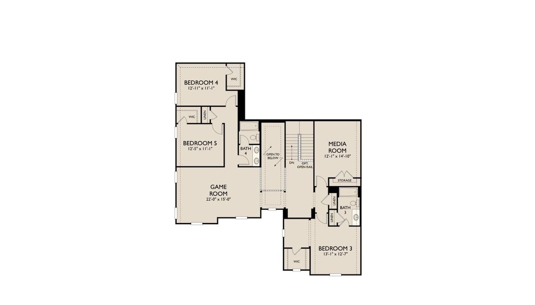 2D floor plan layout for the Westbrook by Ashton Woods in Furst Ranch, Flower Mound, TX (Image 4). 2D floor plan layout for the Westbrook by Ashton Woods in Furst Ranch, Flower Mound, TX (Image 4).