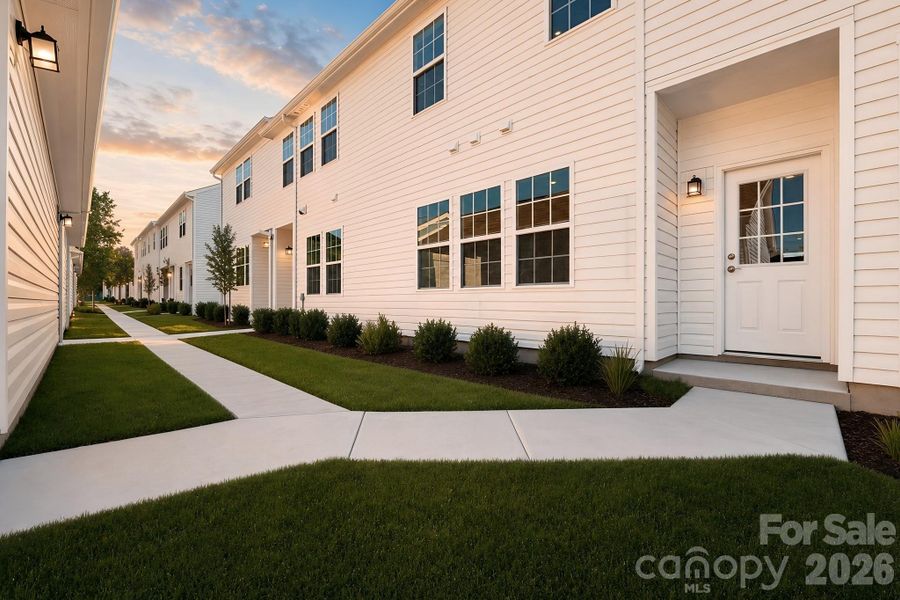Exterior details and patio area of a home in The Vines, Charlotte (Image 3).
