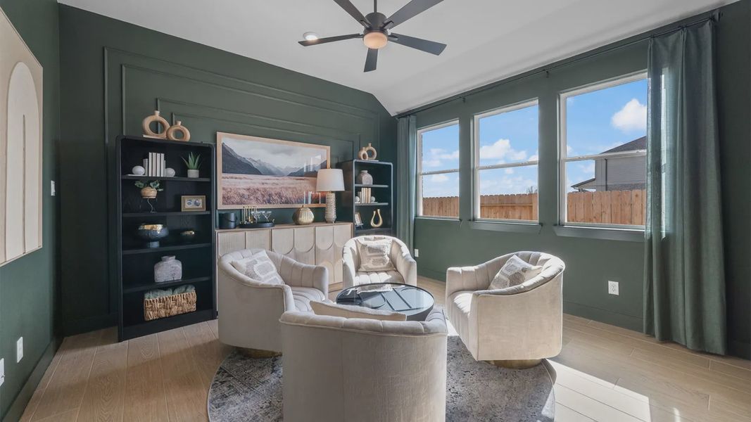 Representative furnished interior of a home built from the Brentwood by Chesmar Homes in Wildrye 60', Waller (Image 22). Representative furnished interior of a home built from the Brentwood by Chesmar Homes in Wildrye 60', Waller (Image 22).