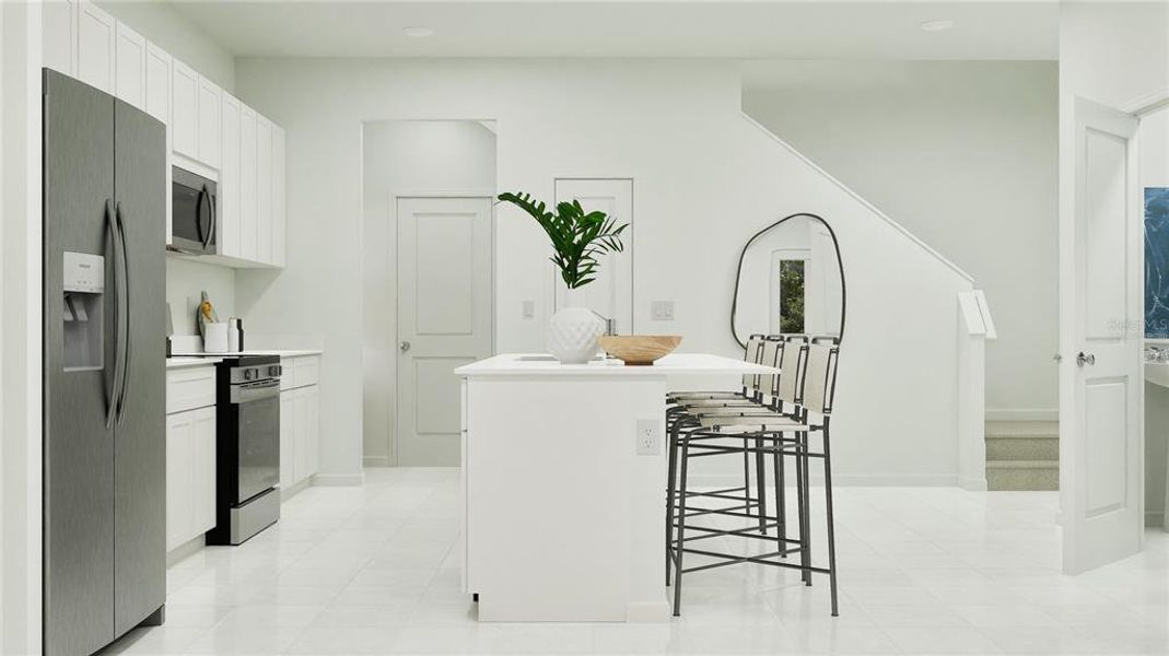 Virtually staged. Kitchen Virtually staged. Kitchen