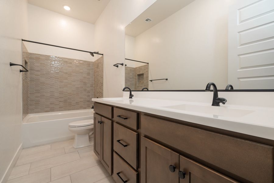 Furnished interior view inside a new home in Soleo, San Tan Valley (Image 8). Furnished interior view inside a new home in Soleo, San Tan Valley (Image 8).