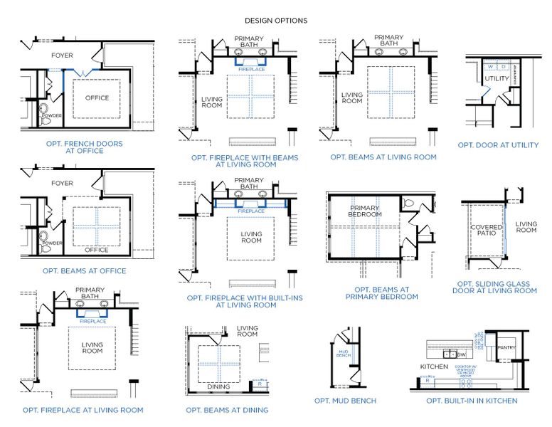 2D floor plan layout for the Tuscany by Tricoast Homes in Canterra Creek 60', Iowa Colony, TX (Image 5). 2D floor plan layout for the Tuscany by Tricoast Homes in Canterra Creek 60', Iowa Colony, TX (Image 5).