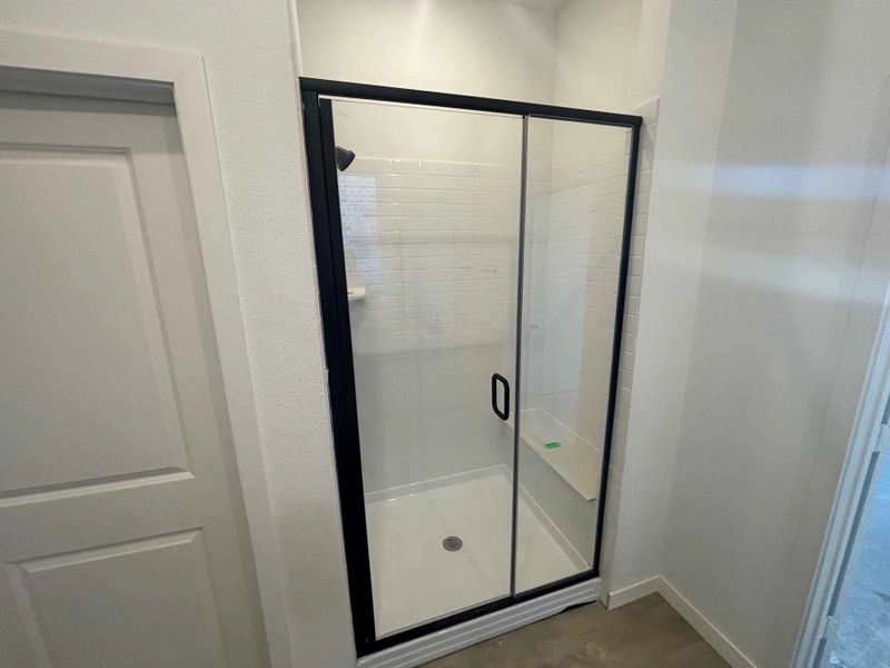 Primary Bathroom Construction Progress featuring the Luxe Collection