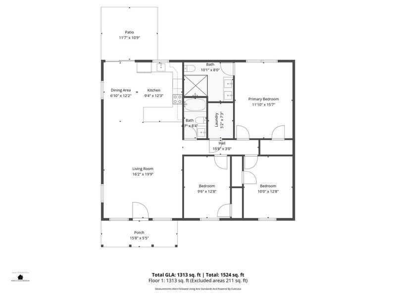 2D floor plan layout of this home in , Shelby, NC (Image 5). 2D floor plan layout of this home in , Shelby, NC (Image 5).