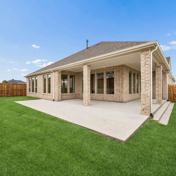 Exterior details and patio area of a home in Mustang Lakes, Celina (Image 28).