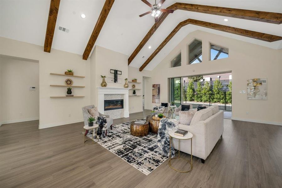 Furnished interior view inside a new home in Ladera Prosper, Prosper (Image 10).