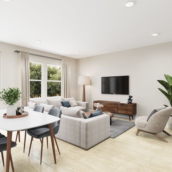 Furnished interior view inside a new home in Lake Bluff, Greeley (Image 7). Furnished interior view inside a new home in Lake Bluff, Greeley (Image 7).